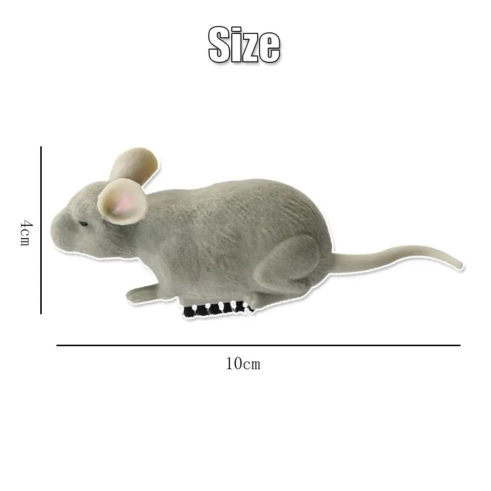 Electric Mouse Toys Cat Play Automatic Escape Robot Vibration Crawling Battery Operated Plush Mouse Pet Interaction Plaything cat toys