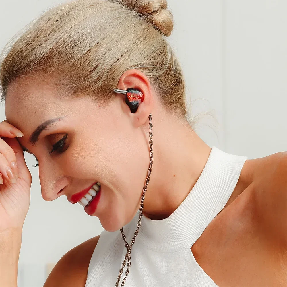KINERA NORN IEMs HIFI in-Ear Earphone 4BA+1DD Hybrid Drivers Monitor Music DJ Earbuds Headset with 2Pin 0.78mm Detachable Cable 6