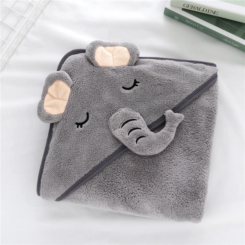 Baby Bath Towel Hooded Elephant Bath Towel for Baby Newborn Kid Bathrobe SuperSoft Sleeping Swaddle Wrap Blanket Infant Boy Girl