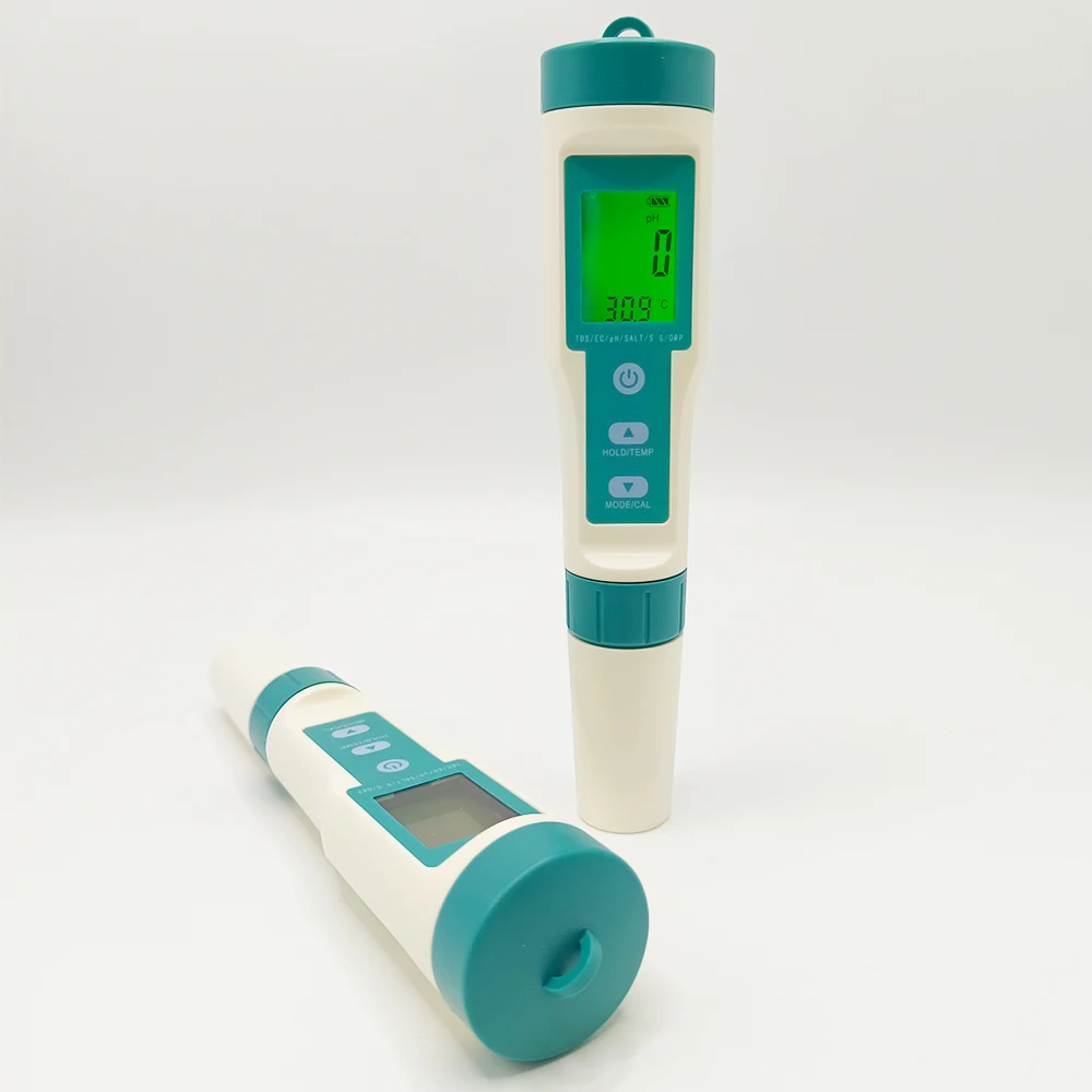7 in 1 PH Meter Salinity PH TDS EC ORP S.G TEMP Water Quality Tester Swimming Pool Monitor Aquarium Analysis Instrument 2