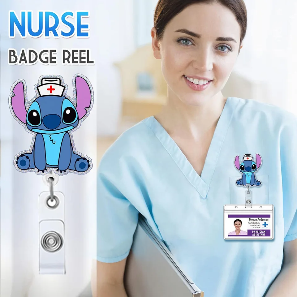 Einziehbarer Ausweishalter Mit Krokodilklemme - Uterus Design Für Krankenschwestern