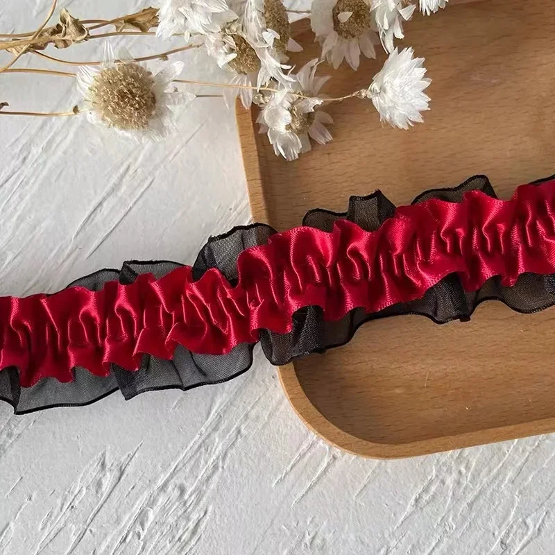 4CM 와이드 새로운 자수 흰 꽃 비즈 Tulle 레이스 패브릭 트림 리본 DIY 바느질 프릴 Applique 칼라 두바이 드레스 장식