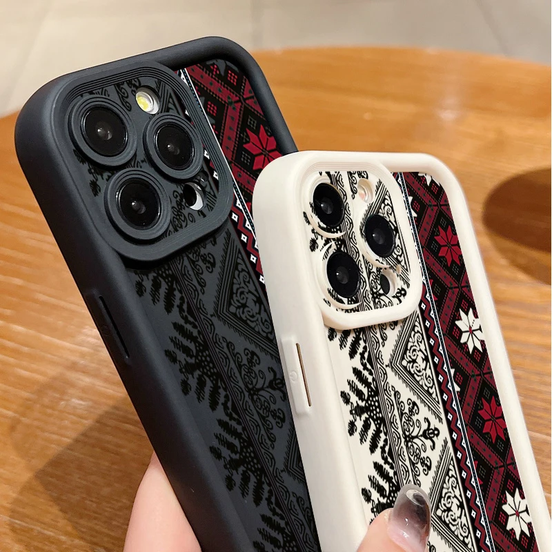 Vintage Totem Pattern Shockproof Soft TPU Phone Case
