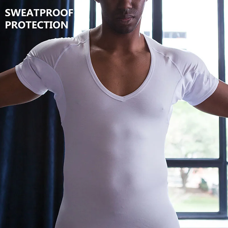 Absorb Perspiration Keep Your Garments Armpit Bone Bry Micro Modal  Sweatproof Undershirt T Shirt - AliExpress