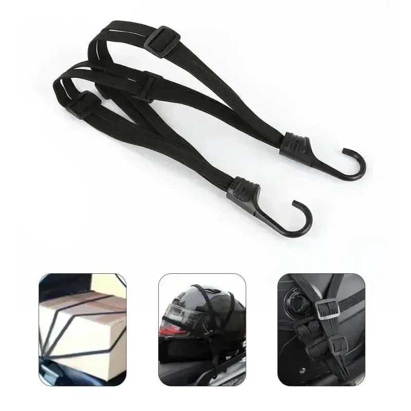 Motorcycle Helmet Rope High-strength Elastic Luggage Rope Professional Net Sundry 60CM
