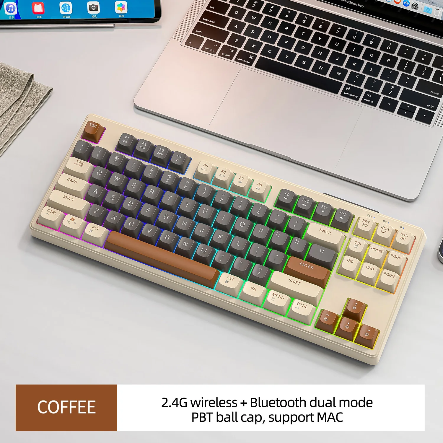 لوحة مفاتيح ميكانيكية لاسلكية