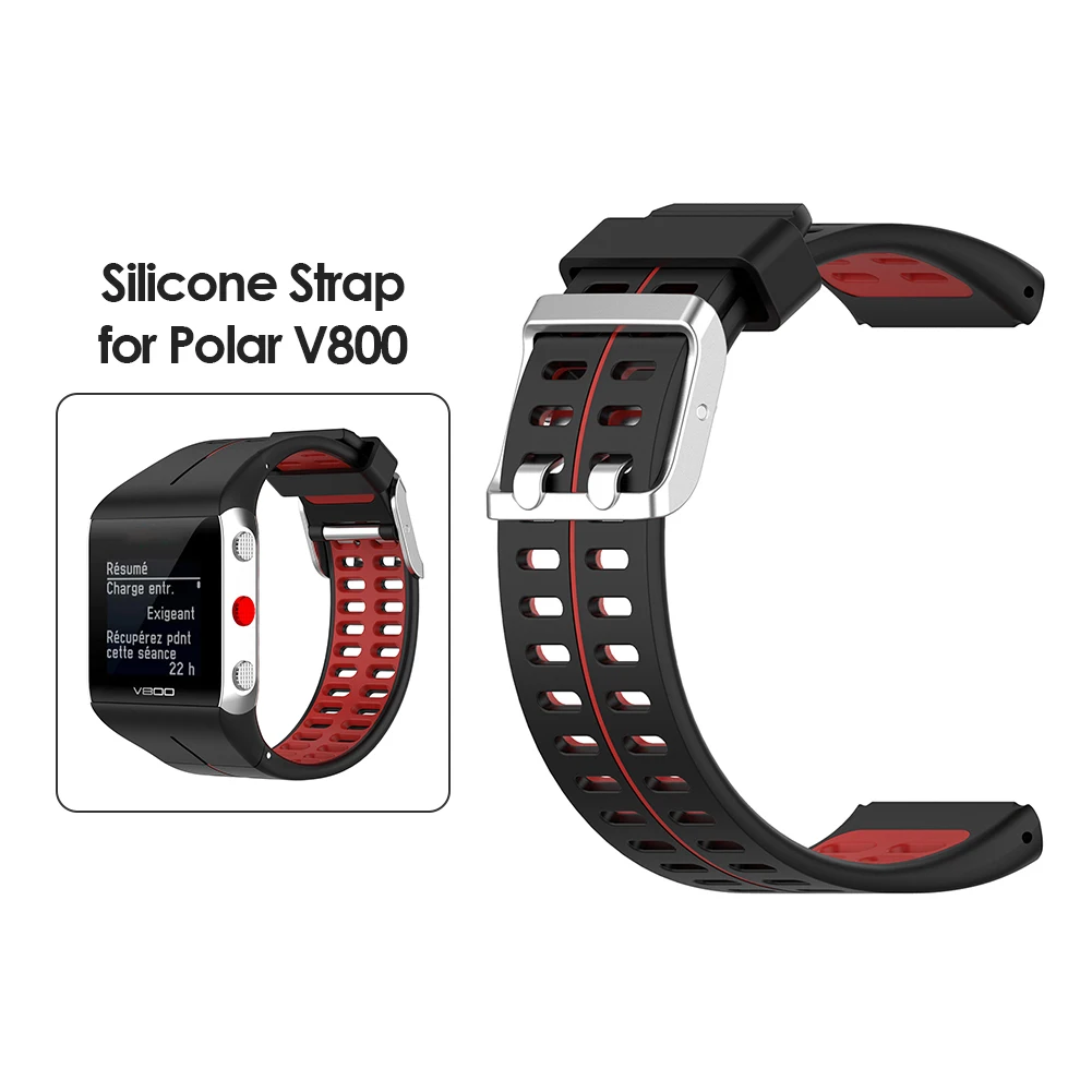 Gelang Jam Tangan Silikon untuk Polar V800 GPS Gelang Smartwatch