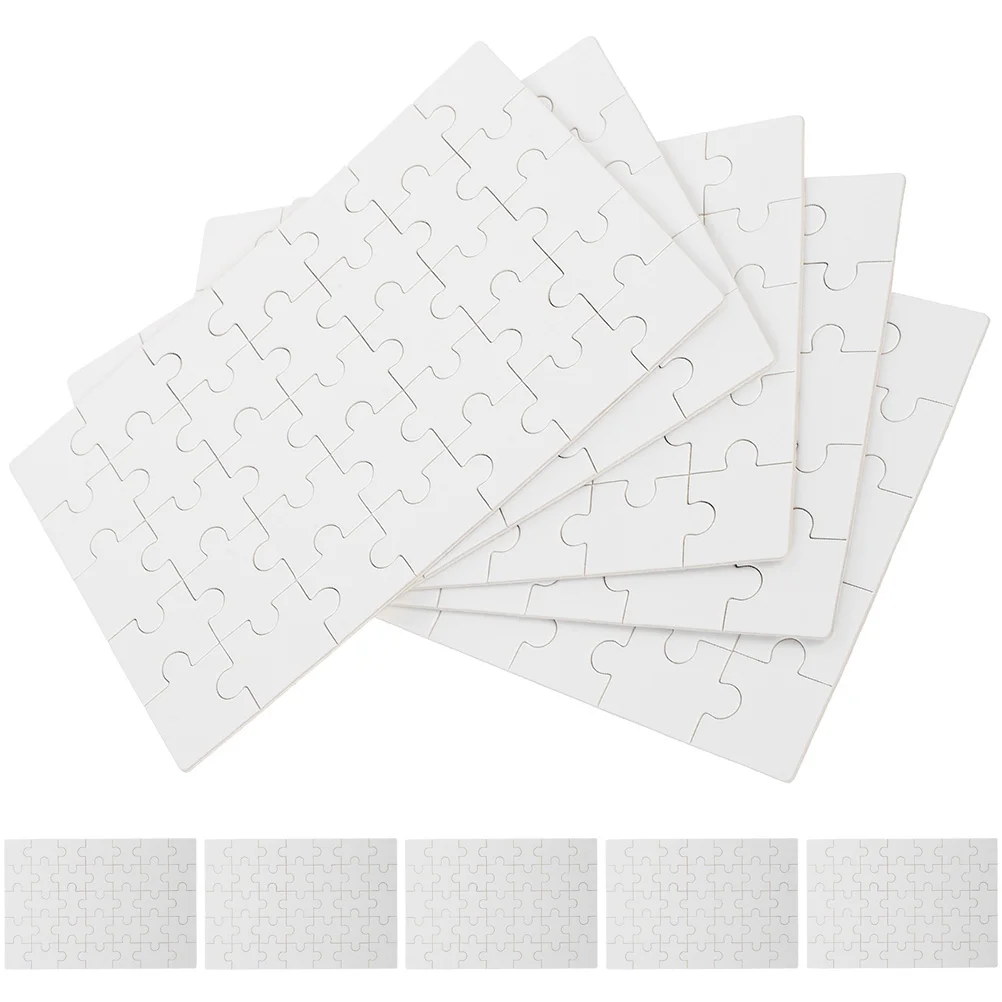 

10 Sheets DIY Blank Puzzle Sublimation Blanks Products Wooden Jigsaw Supply Puzzles Transfer