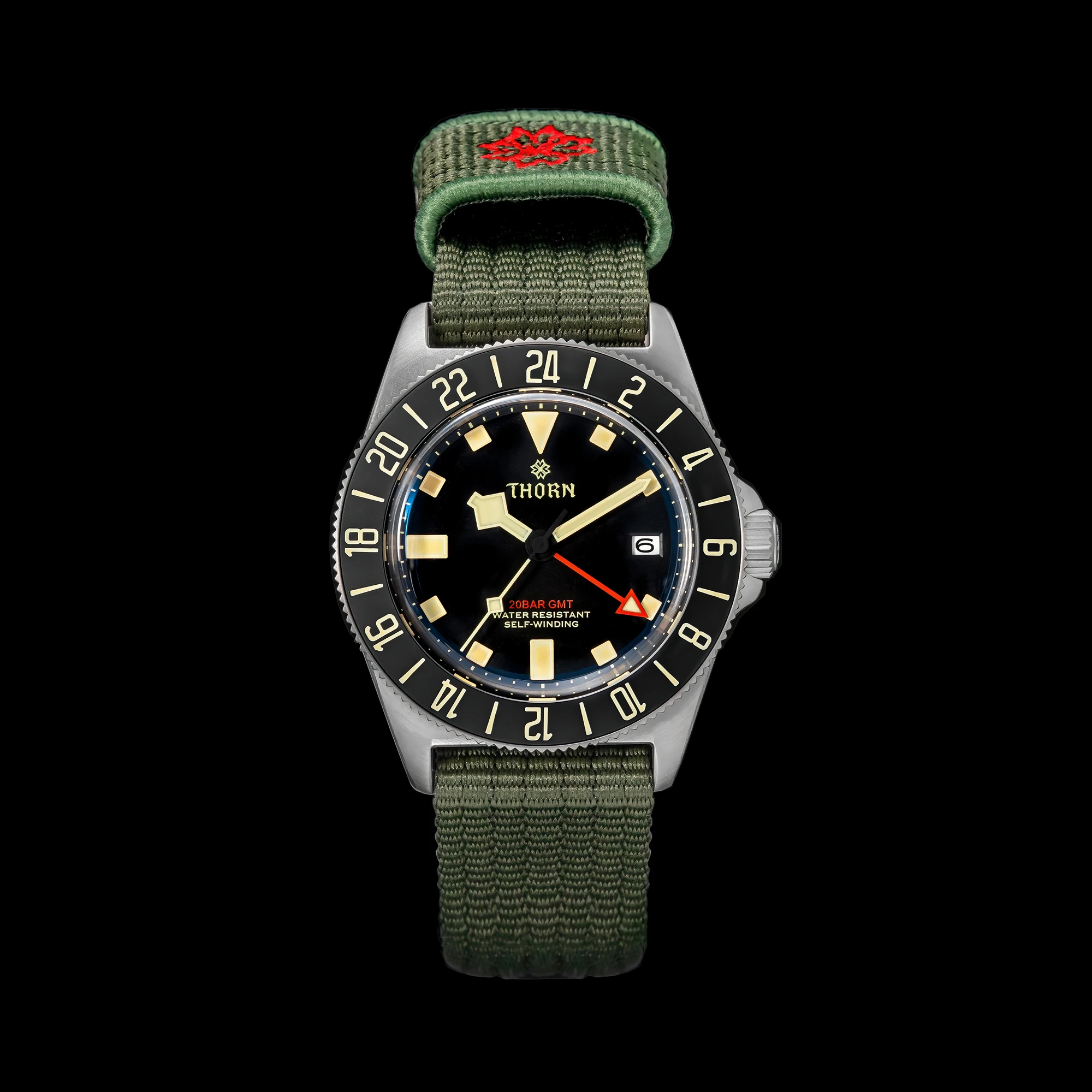 Thorn T020 Titanium Gmt Watch Automatic Mechanical Men’s Diving_voghion.com