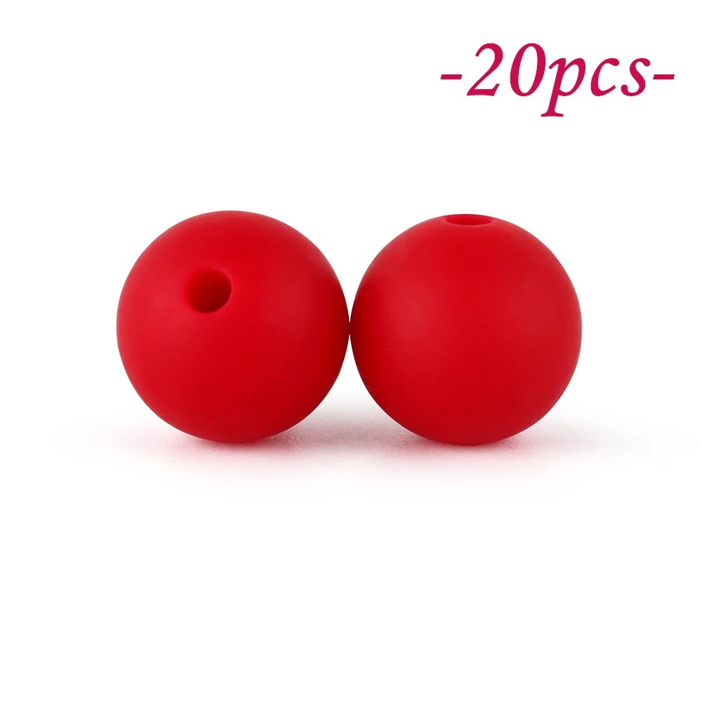 Vibrant Silicone Beads Set for DIY Jewelry & Crafting – 20-Piece Collection