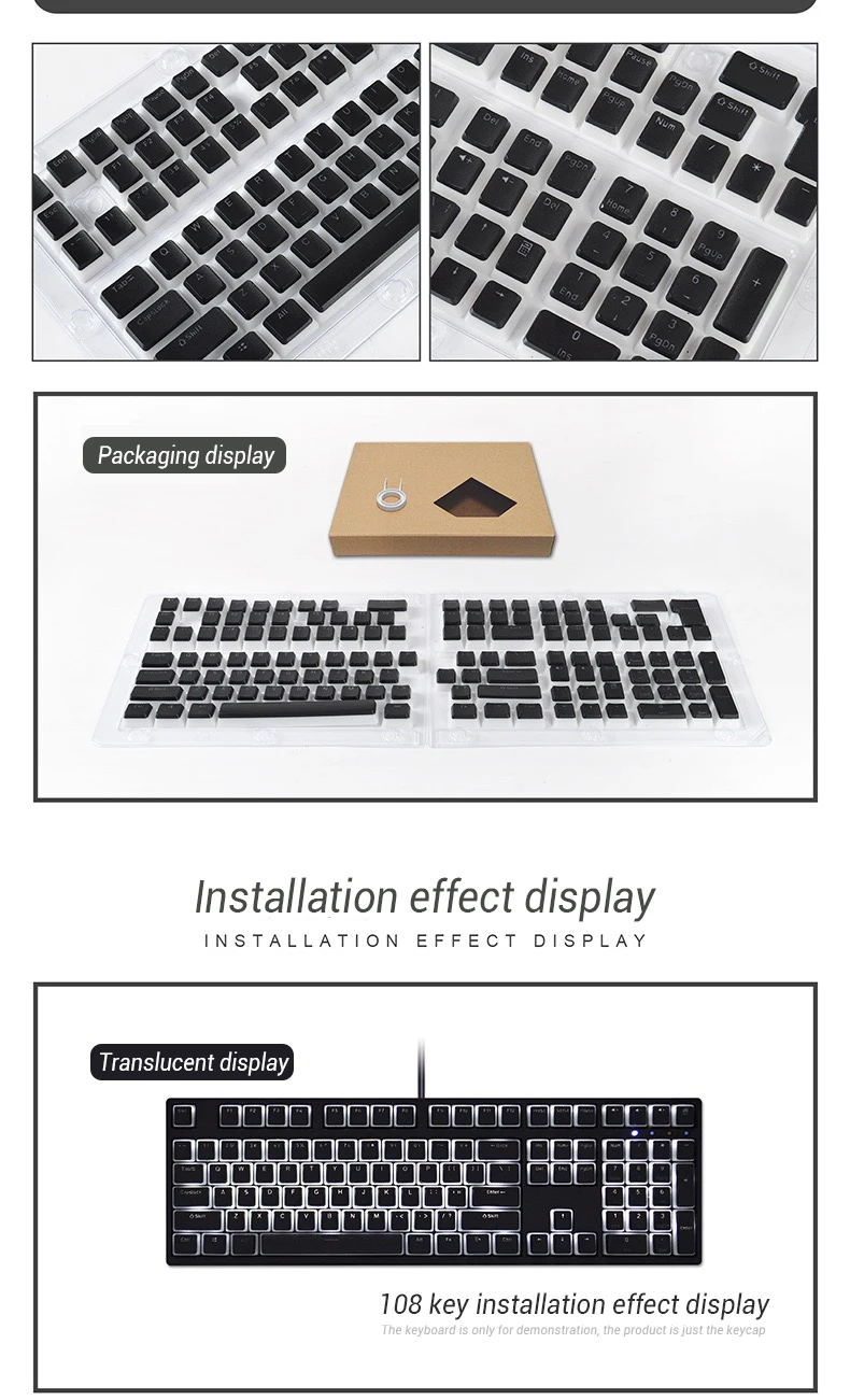chaves pudim keycaps oem perfil pbt duplo tiro keycap para mx switch teclado mecânico iso layout rgb tampas de teclas retroiluminadas