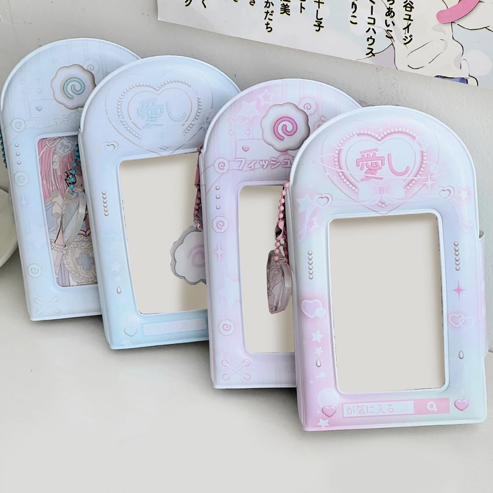 Photocard Protector Photo Album Photocards Collection Photocard Holder Photo Card Holder Three Inch Photo Album Pendant Card Storage Photocard Holder Sweet INS Hollow Photo Album Idol Card Collection Book photocard protector,photo album,photocards collection,photocard holder,photo card holder