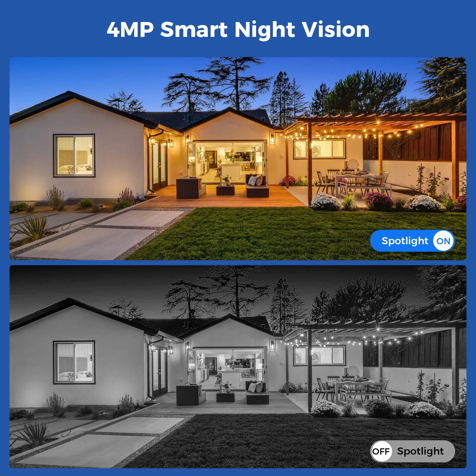 Hiseeu 4MP واي فاي PTZ الشمسية IP كاميرا نظام الأم...