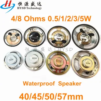 2 pezzi altoparlante ultrasottile impermeabile 4/8 Ohm 0,5/1/2/3/5 Watt 1W 2W 3W 5W 4R 8R altoparlante diametro 40mm 45mm 50mm 57mm 4cm 5cm