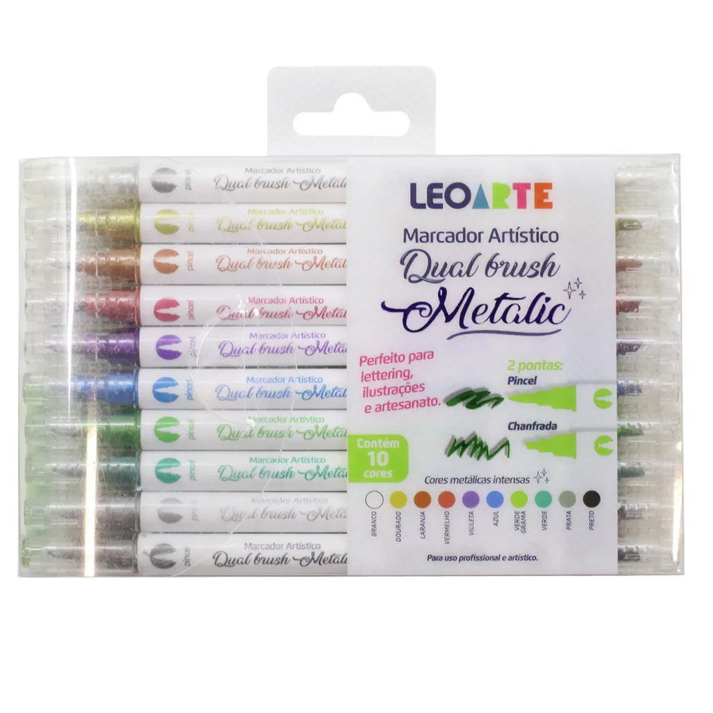 Marque-page artistique pour touristes, brosse métallique, 10 couleurs, Leopold