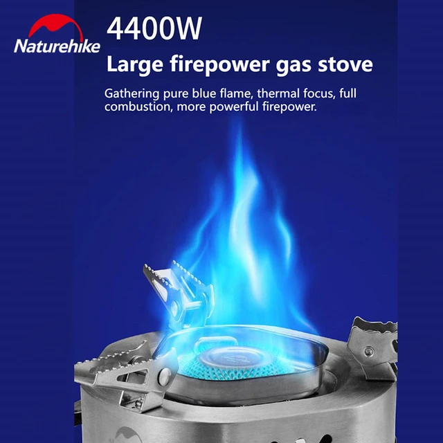 Naturehike Stainless Steel Camping Gas Stove Ultralight Portable Tourist  4400W High Power Adjustable Picnic Cooking Burner - AliExpress
