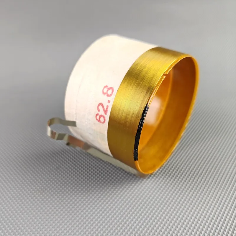 62.8mm 유리섬유 순알루미늄 플랫 와이어 보이스 코일 EV 서브우퍼 전용 고출력 스피커 62.8코어 보이스 코일