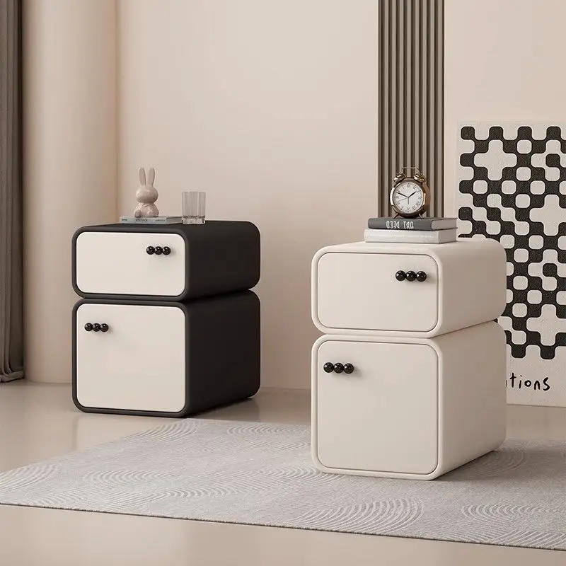 

Cream wind luxury bedside table small narrow bedroom home modern bedside cabinet