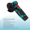 DONUMEH 12V Brushless Cordless Mini Angle Grinder Portable Grinding Metal Polishing Cutting Machine Lithium Battery Power Tool 2