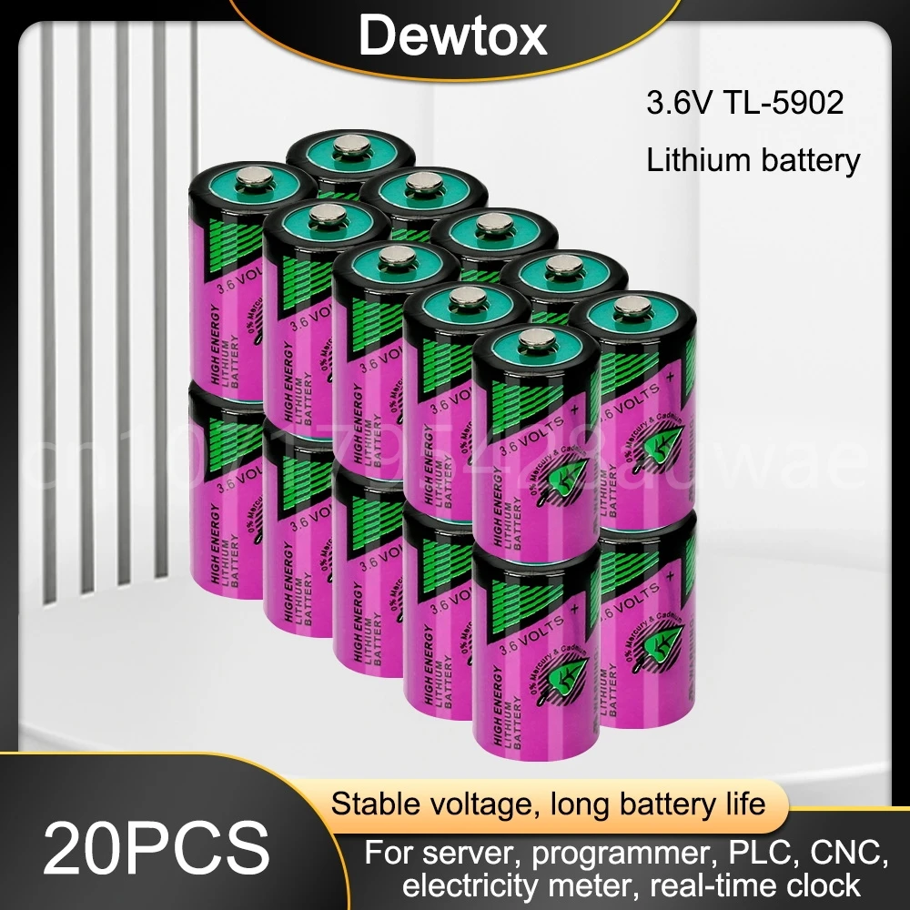 

20 шт., литиевая батарея 3,6 В 1200 мАч для PLC CNC станков с сенсорным экраном