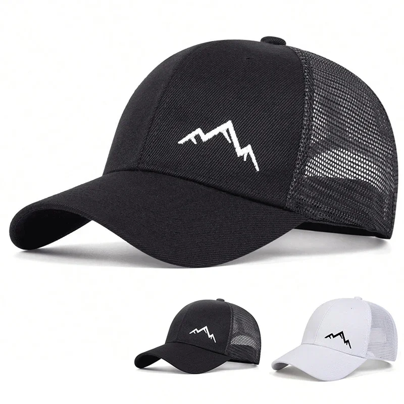 Unisex Mountain Range Stickerei Baseball Net Caps Frühling und Sommer Outdoor Einstellbare Casual Hüte Hip Hop Hut Sonnenschutz Hut