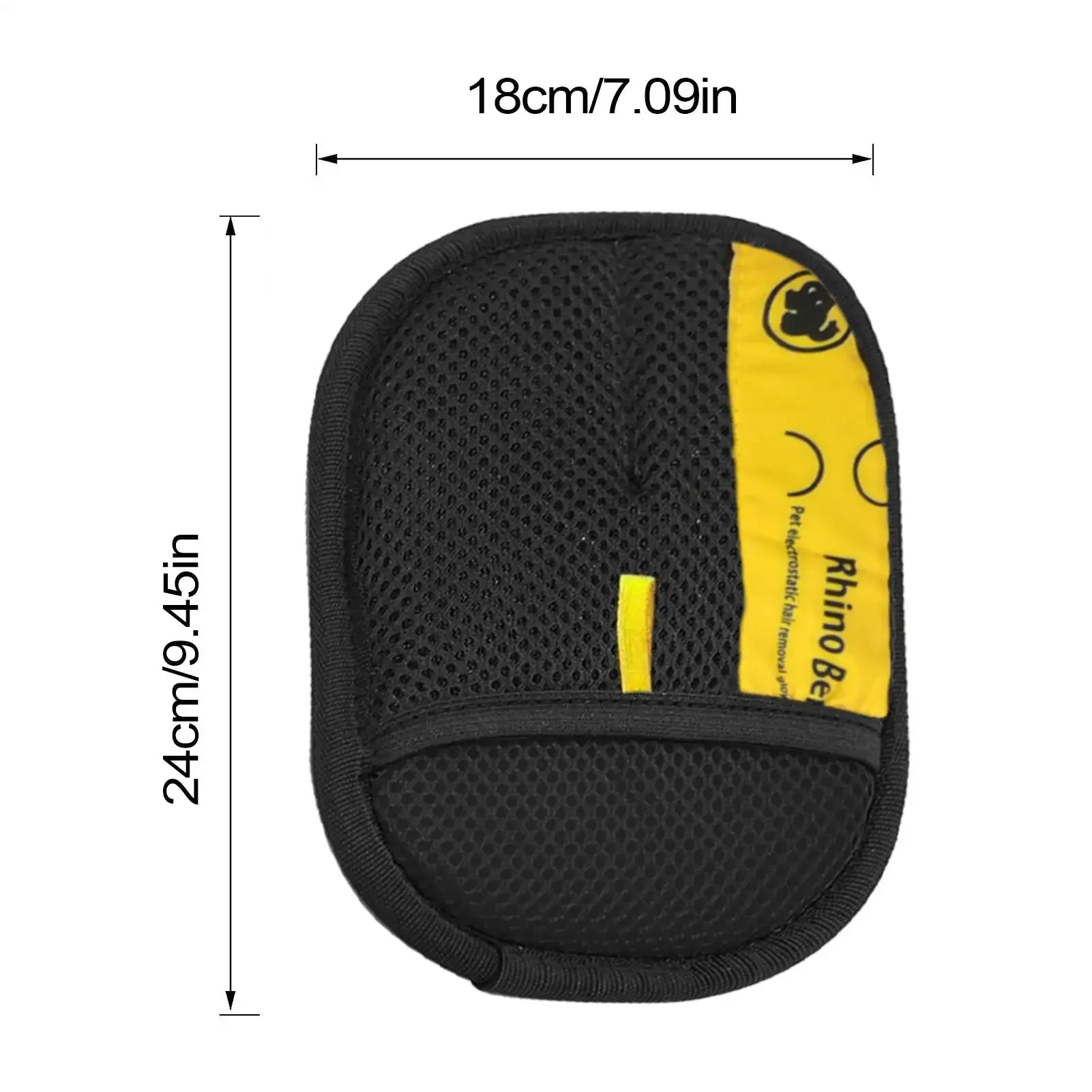 כפפות הסרת שיער סטטיות גדולות משודרגות מפוליפרופילן שחור יעילות להסרת שיער חיות מחמד, חיוניות לחתולים וכלבים, עמידות