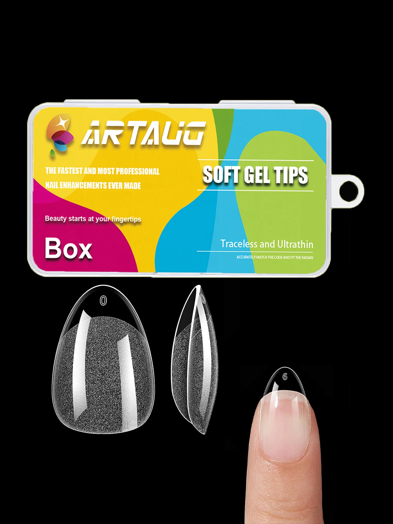 Fake Nails 240PCS/Box Half Matte Almond Nail Tips Full Cover Soft Gel Artificial Nails