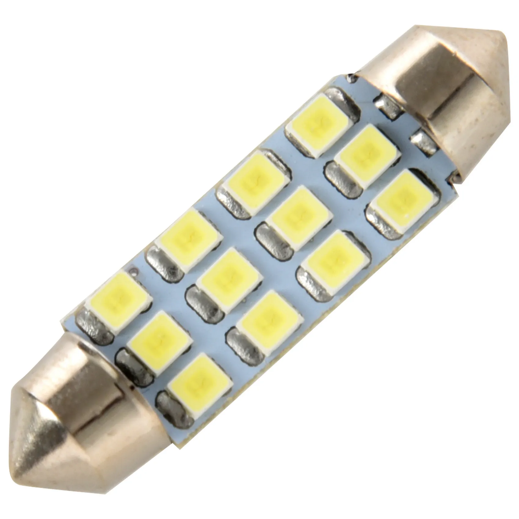 

42 мм 12 SMD 3528 Светодиодный белый Автомобильный интерьер c5w Dome Festoon Bulb светильник Lamp DC 12V