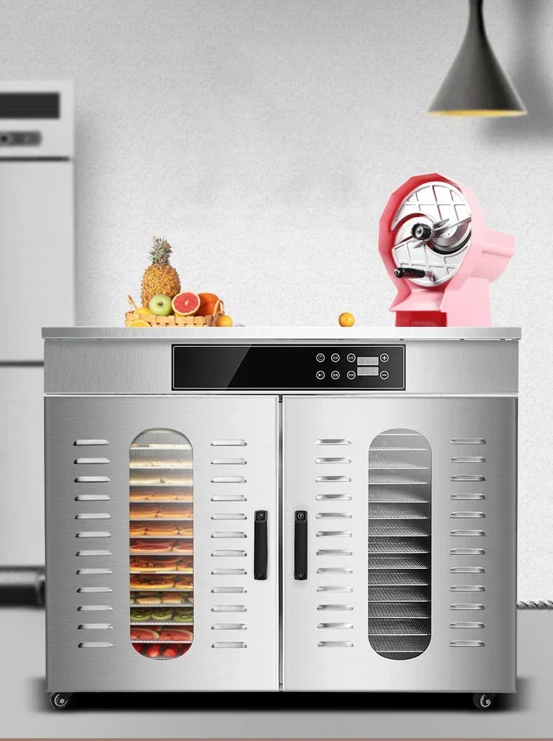 New Large Food Dehydrators Fruit Vegetable Medicinal Dried Fruit Machine 220V Meat Sausage Dehydrators LT-105