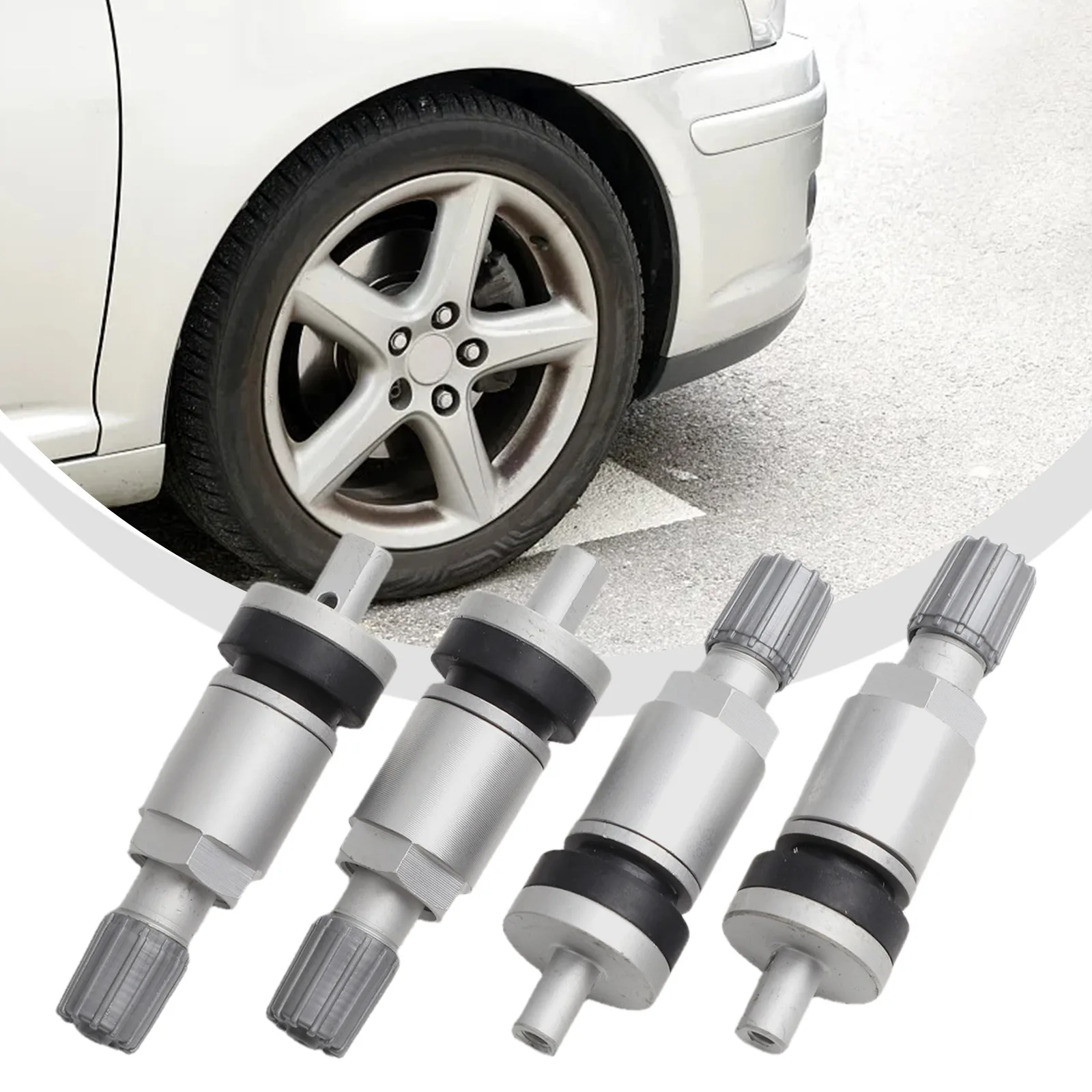 토요타 코롤라 C HR, 랜드크루저용 4개 밸브 스템 TPMS 센서 세트, 긴 수명의 금속 디자인, 직접 장착 가능