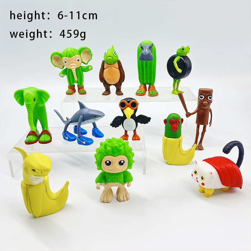 6 Pièces Figurines Italiennes Brainrot, Figurines Amusantes Tung