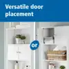 Over-The-Toilet Bathroom Space Saver Storage Cabinet, 3 Shelves, White 3