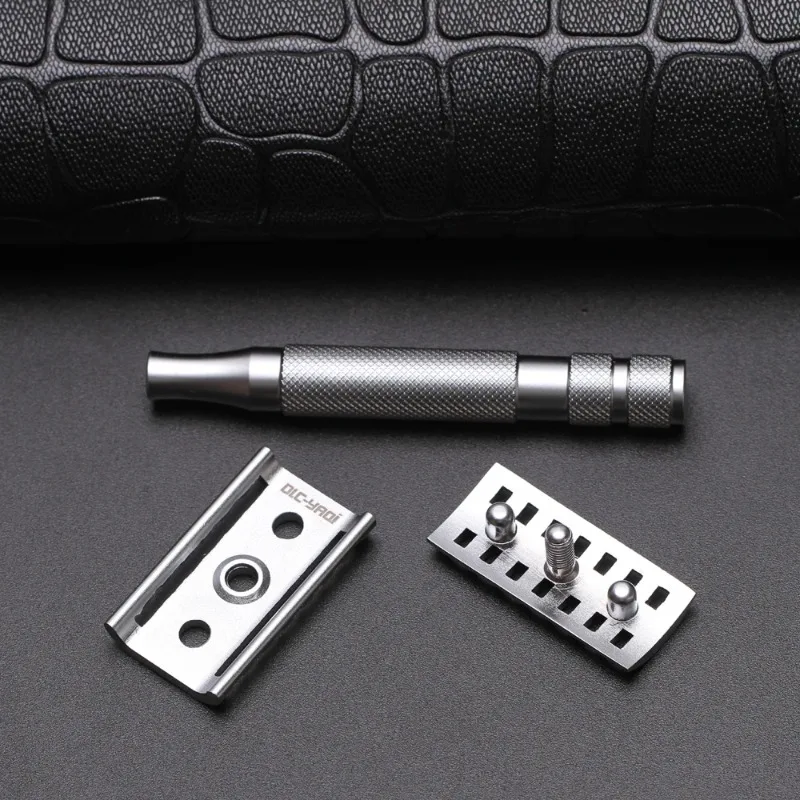 Yaqi Mens Portable Stainless Steel Handle KNIGHT-HELMET Safety Razor For Travel Home High Quality Shaving Razor New