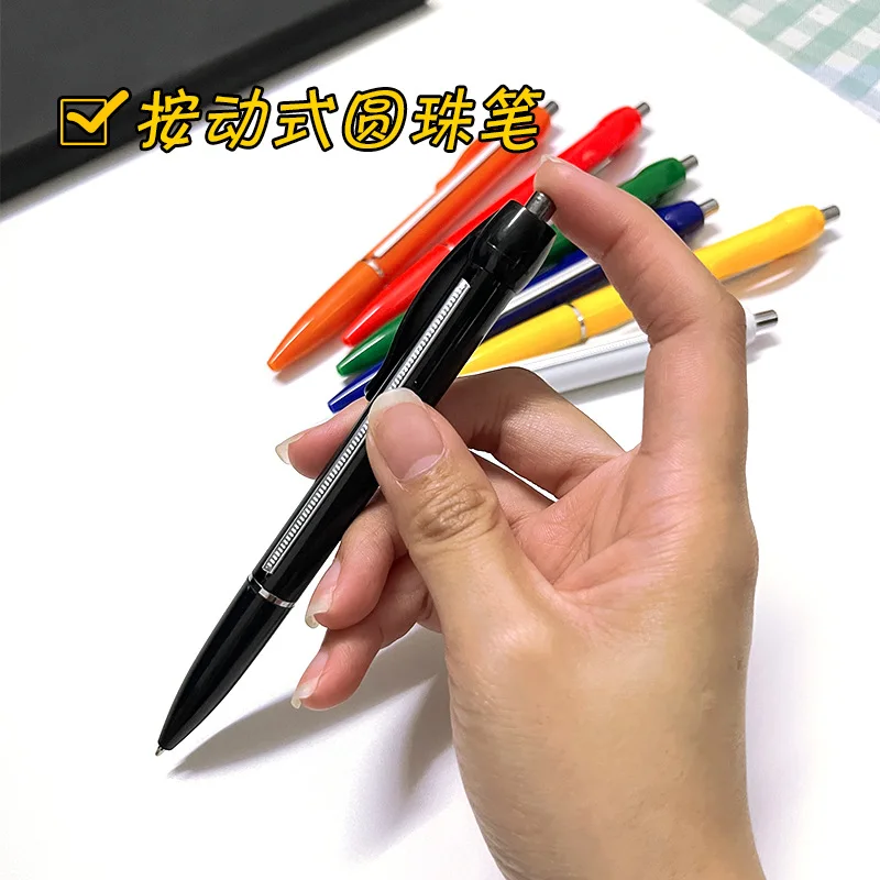 맞춤형 광고 풀업 펜, 멀티 컬러 학생 브러시 스트립 펜, 자동 개폐식 롤업 펜, 중립 펜, 10 개