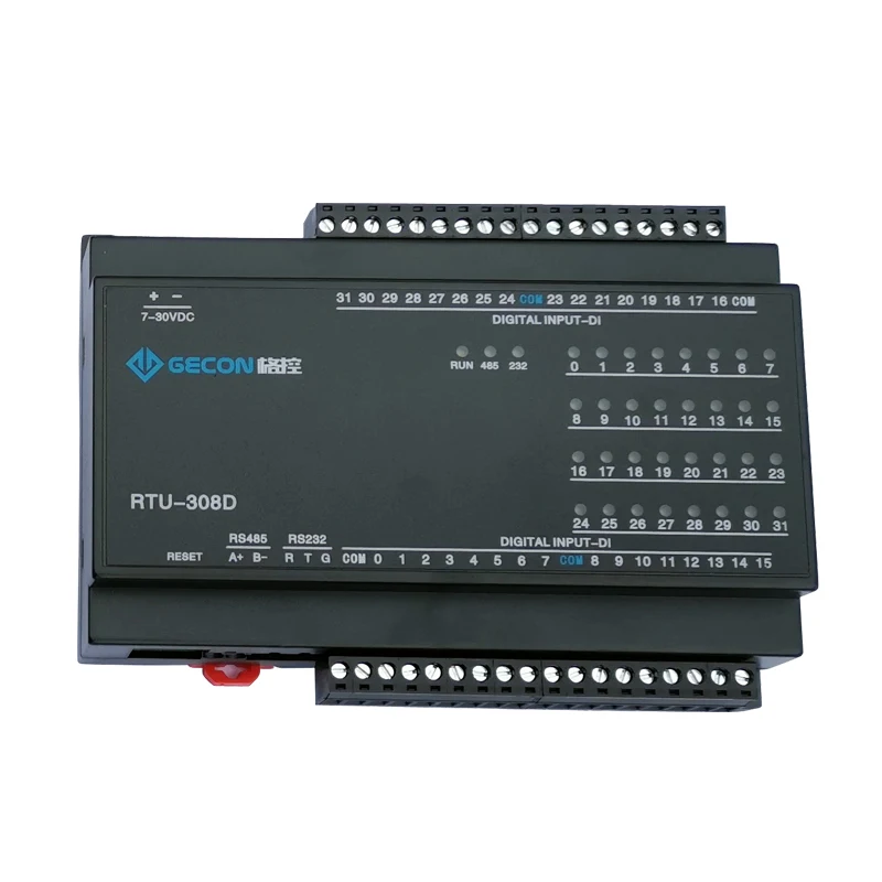 

32-channel DI digital switch input button and other status information collection Modbus module RS485 upload