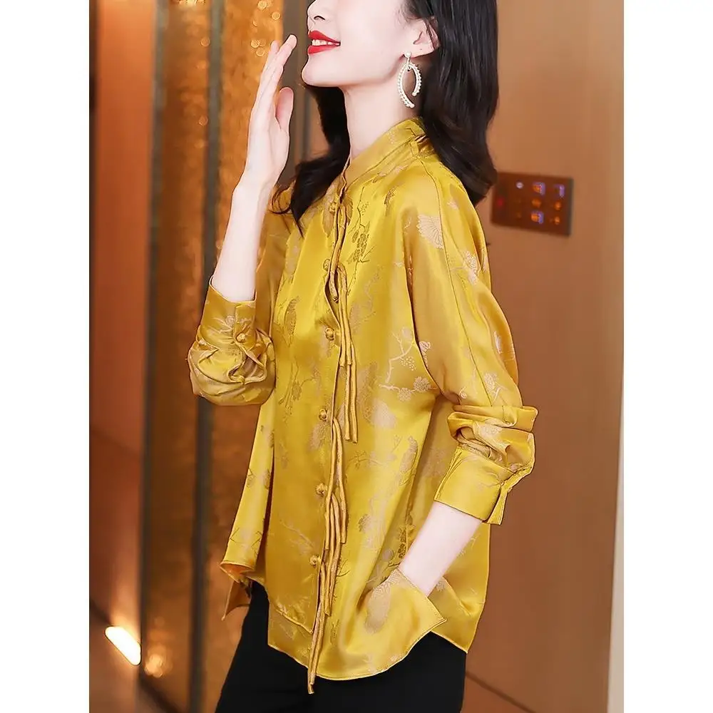 

2022 chinese tops camisa china mujer modern chinese style cheongsam blouse retro qipao shirt traditional chinese qipao blouse