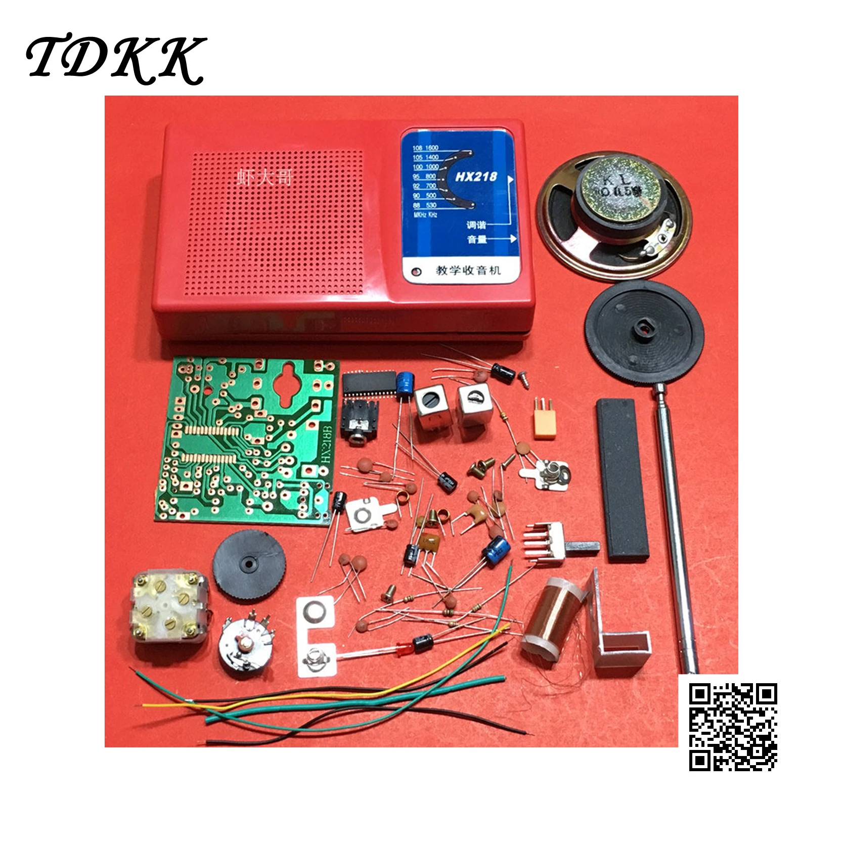 Hx218b Fm / Am Radio Kit Diy Parts Assembly Teaching Training