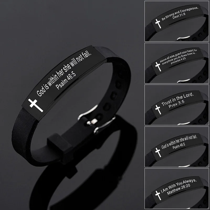 Religious Cross Jesus Scripture Quote Christian Bible Verse Carved