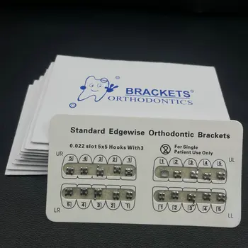 10 แพ็คทันตกรรมจัดฟันวงเล็บโลหะวงเล็บ MINI Roth/MBT/Edgewise 022 สล็อตทันตแพทย์วงเล็บทันตกรรมวงเล็บโลหะ 7