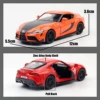Fast 9 1/36 Toyota GR Supra Racing Car Toy For Children Welly RMZ City Diecast Alloy Miniature Model Collection Gift for Boy Kid 6