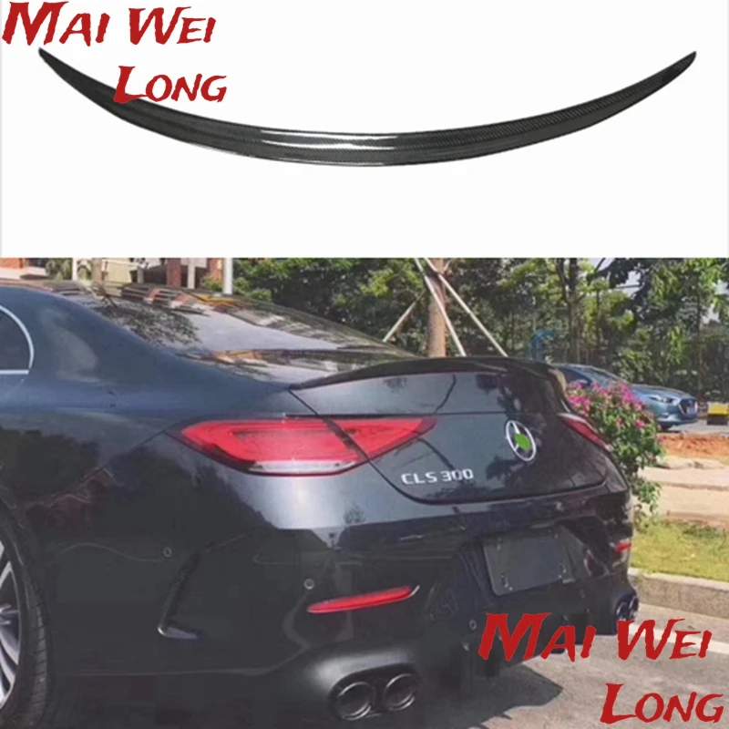 

Задний спойлер для крыши Mercedes CLS W257 из настоящего углеродного волокна для Benz CLS200 CLS300 2017-2020 c63 Style
