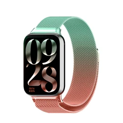 Magnetic Loop Metal Wristband Replacement - Redmi watch 4 (Orange Light Green)
