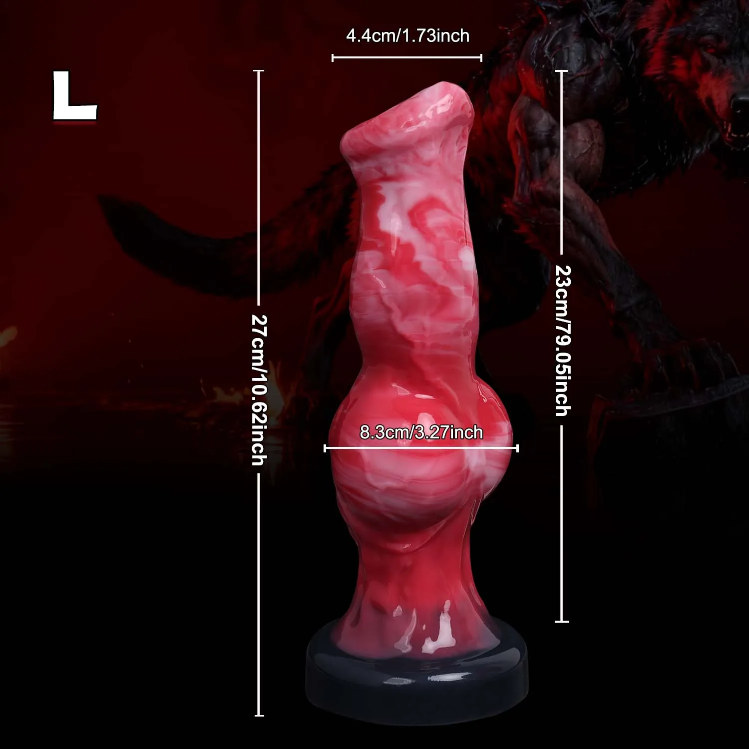 Dildo pene animale realistico con anal plug per uomo e donna_voghion.com