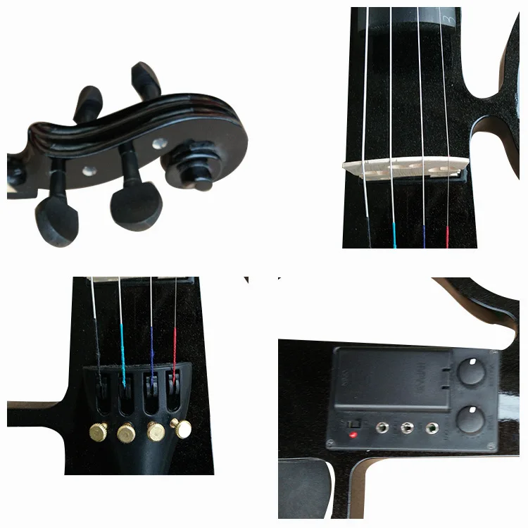 Electric violin 4/4 3/4 1/2 sparkle Beginners Stringed Instrument professional Electric violin performance with box