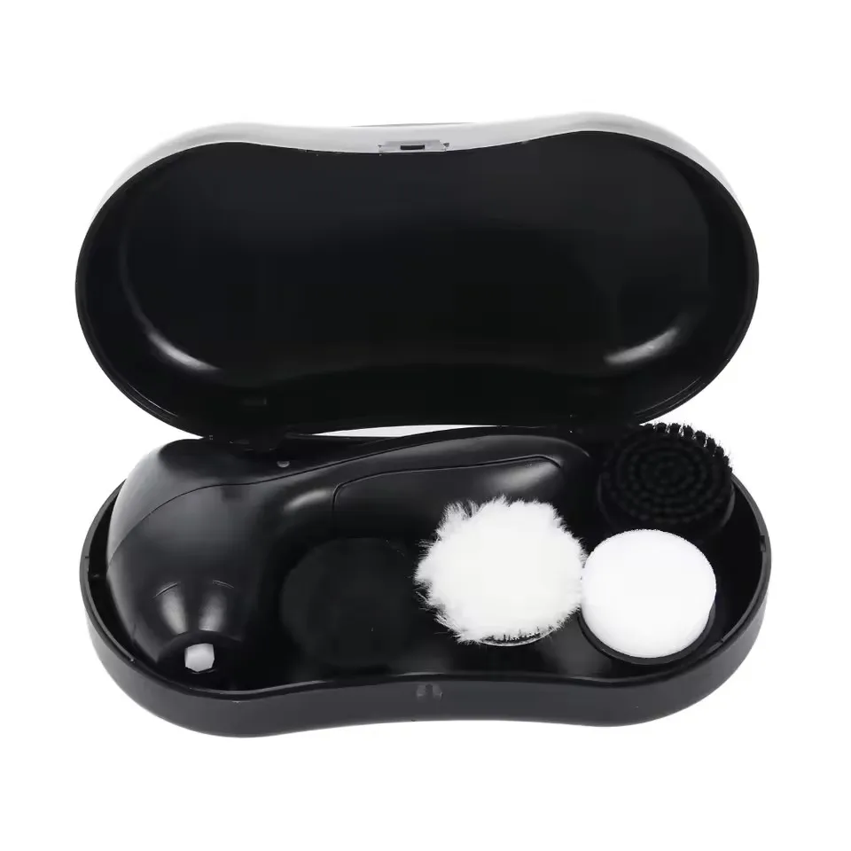 High Quality Portable 3-In-1 Electric Shoe Brush Sofa Car Seat Leather Shoes Cleaning And Maintenance Shine For Travel 3