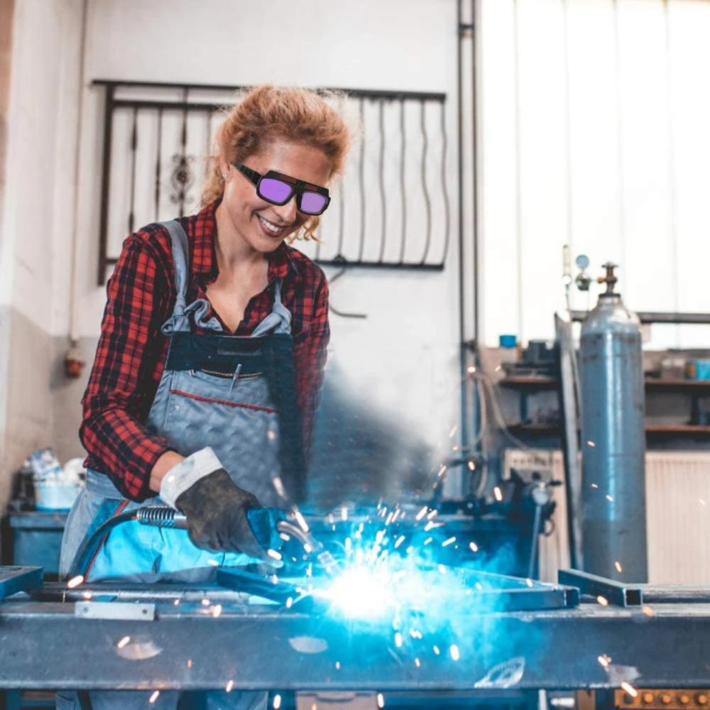 Solar Automatic Dimming Welding Glasses, Welding Helmet, Household Anti-glare Glasses, Special Arc Welding Machine Goggles Tool 5