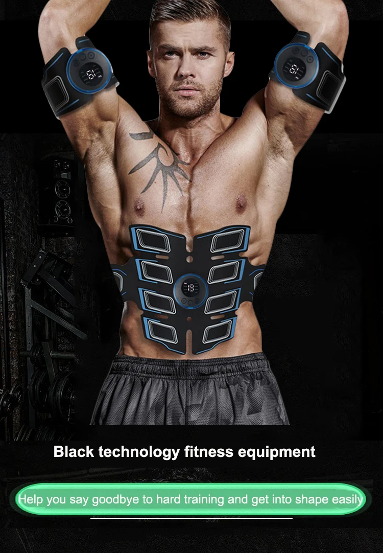 USB wiederauf ladbare Bauch muskel trainer tragbare Bauch muskel massage gerät elektronische Trainings gürtel Übung Fitness geräte – Detail 8