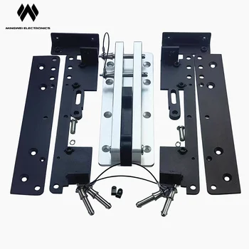 MW Audio J Pro Sistema di altoparlanti Active Line Array Set completo da 12" con sartiame, PA professionale per eventi dal vivo, concerti, chiesa, DJ