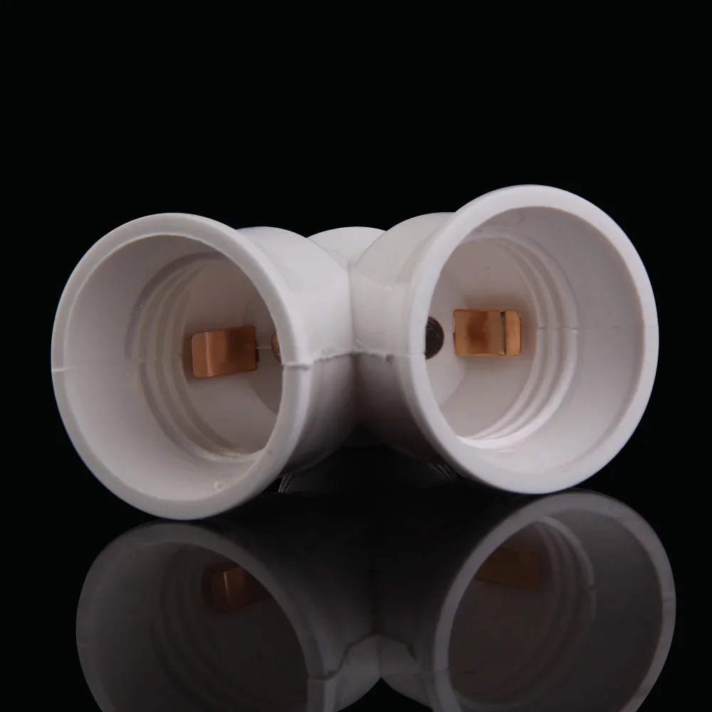 E27 To 2E27 Base Light Lamp Bulb Socket Adapter Converter Socket Lamp Holder for Home Socket Bulb Holder Light Socket