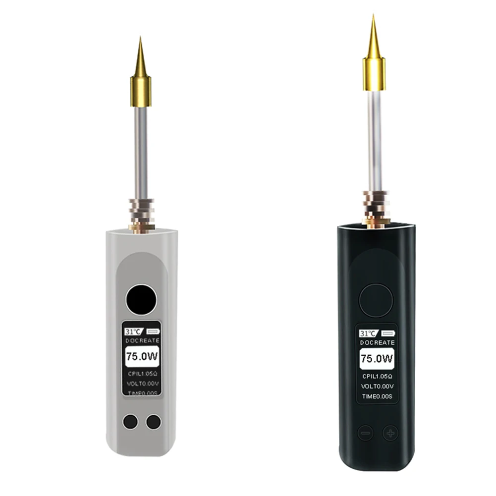 

75W High Power Wireless Soldering Iron Regulating Voltage Quick Heat LCD Display Fast Charging Lithium Battery Portable Repair
